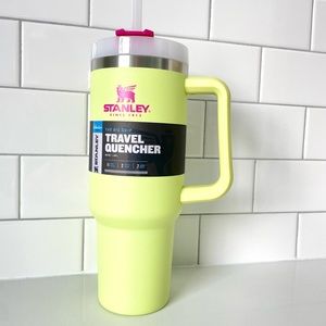 40 oz Lime/light green with Pink Stanley!